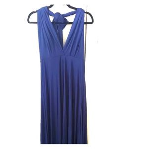 Navy Blue Versatile Maxi Bridesmaid Dress